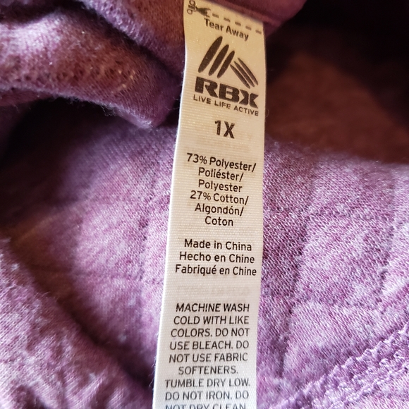 RBX light violet quilted pullover Sweatshirt - Picture 4 of 4